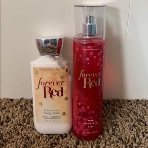 Forever Red spray and lotion